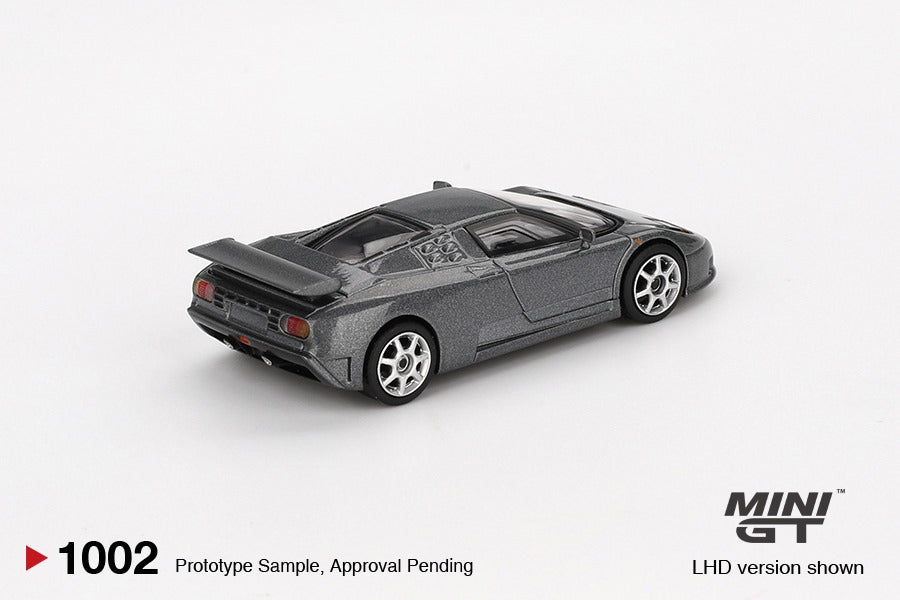 Mini GT 1:64 Bugatti EB110 GT Grigio Scuro MGT01002-L