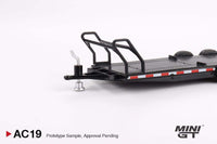 Thumbnail for Mini GT 1:64 Car Hauler Trailer Type B Black