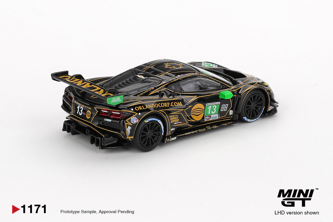 Mini GT 1:64 Chevrolet Corvette Z06 GT3.R #13 AWA 2025 IMSA Daytona 24 Hrs MGT01171-L