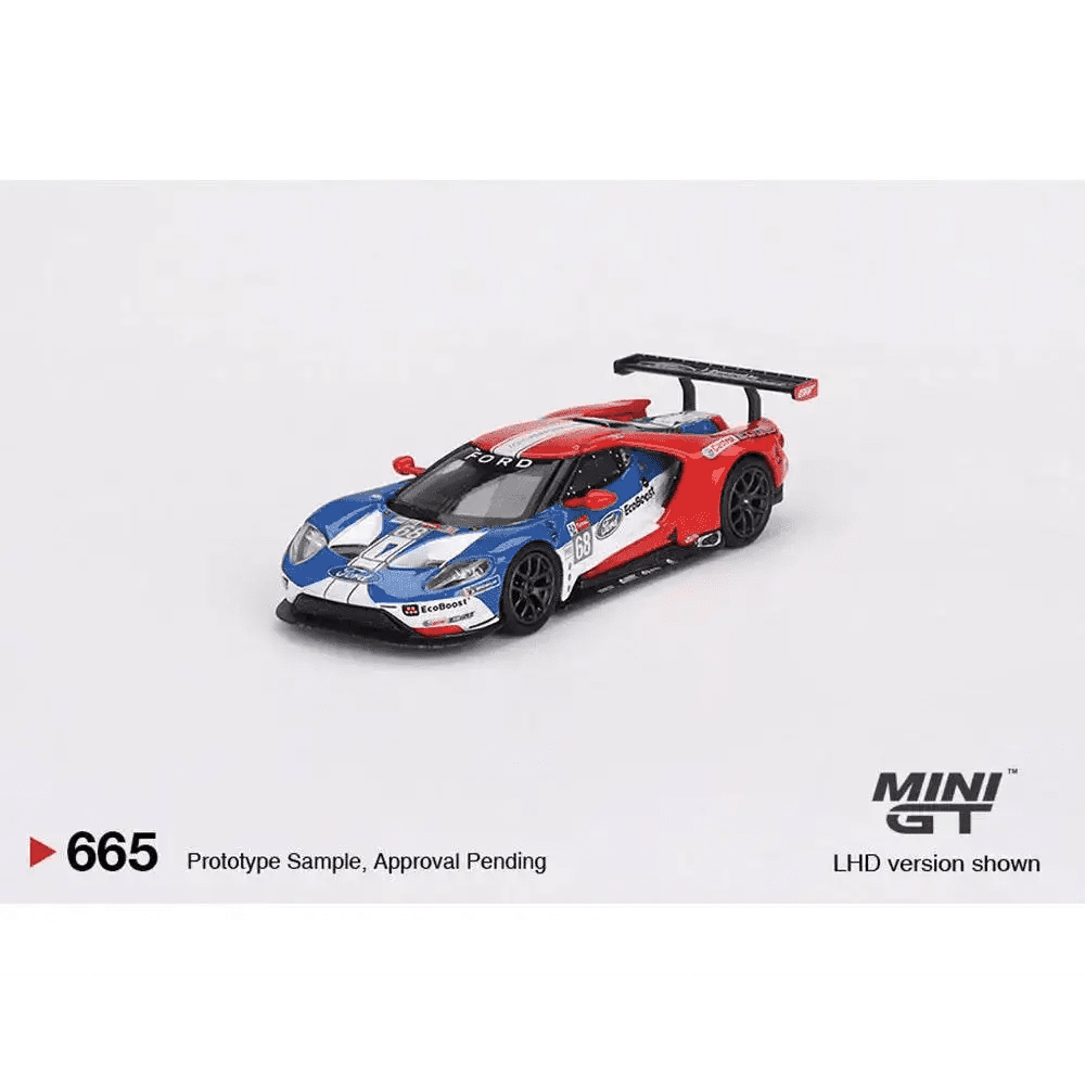 Mini GT 1:64 Ford GT LMGTE PRO 2019 24 Hrs of Le Mans Ford Chip Ganassi Team 4 Cars Set Limited Edition 3000 Set