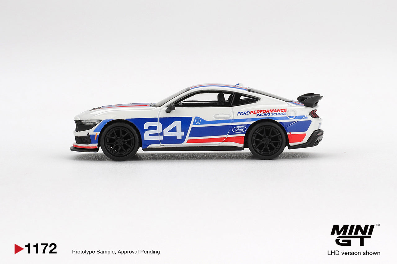 Mini GT 1:64 Ford Mustang Dark Horse #24 Ford Performance Racing School MGT01172-L