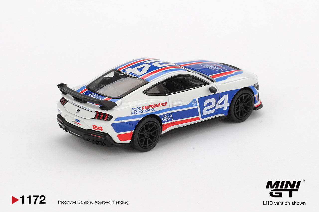 Mini GT 1:64 Ford Mustang Dark Horse #24 Ford Performance Racing School MGT01172-L