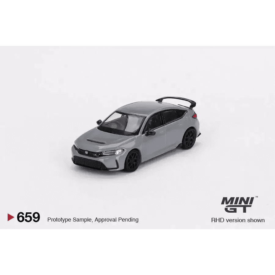 Mini GT 1:64 Honda Civic Type R 2023 Sonic Gray Pearl MGT00659