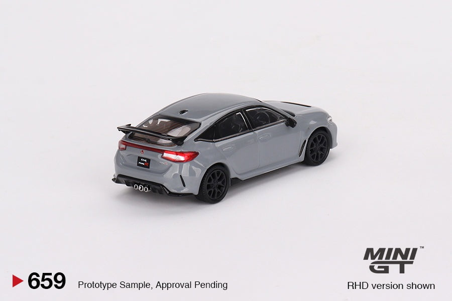 Mini GT 1:64 Honda Civic Type R 2023 Sonic Gray Pearl MGT00659