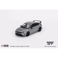 Thumbnail for Mini GT 1:64 Honda Civic Type R 2023 Sonic Gray Pearl MGT00659