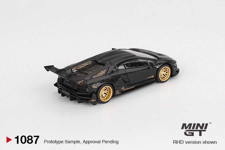 Mini GT 1:64 LB★WORKS Lamborghini Aventador Limited Edition Matte Black MGT01087-R