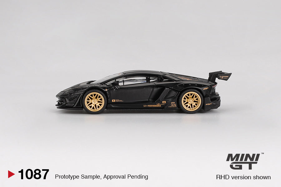 Mini GT 1:64 LB★WORKS Lamborghini Aventador Limited Edition Matte Black MGT01087-R