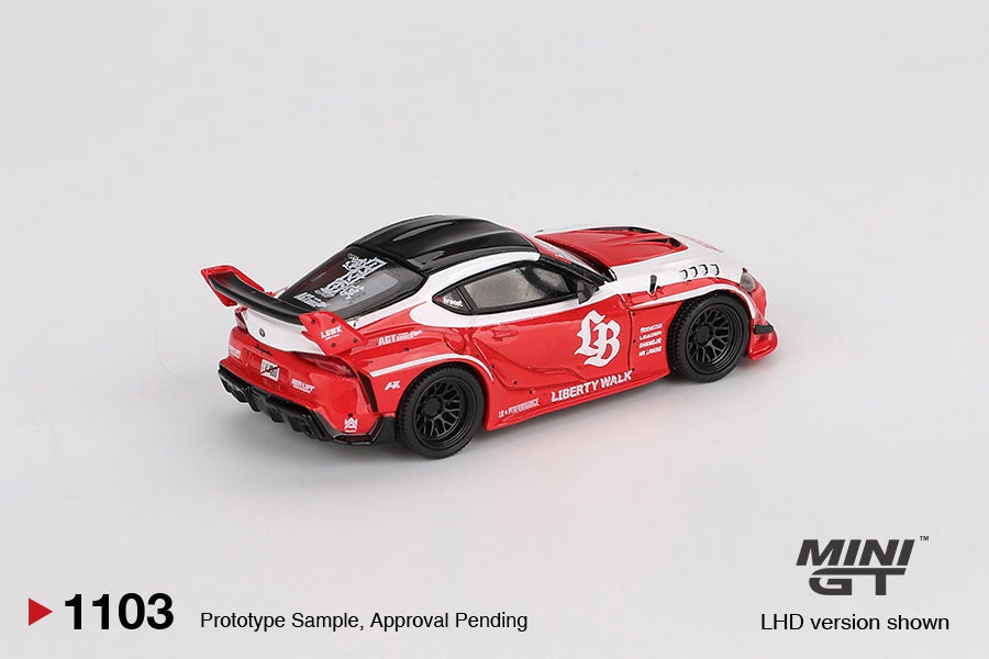 Mini GT 1:64 LB★WORKS Toyota GR Supra Red/White MGT01103-L