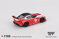 Thumbnail for Mini GT 1:64 LB★WORKS Toyota GR Supra Red/White MGT01103-L