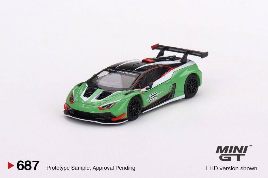 PRE-ORDER Mini GT 1:64 Lamborghini Huracán GT3 EVO2 Presentation MGT00687-L