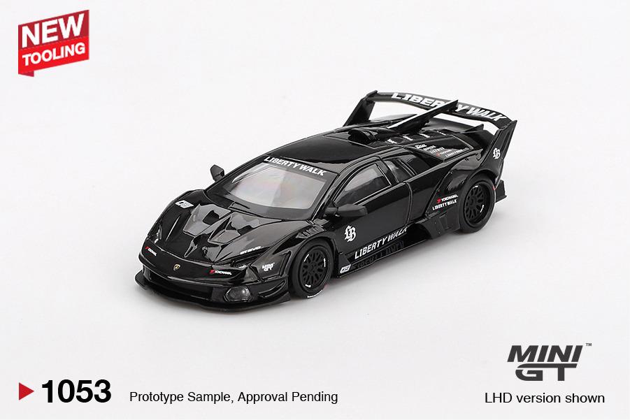 Mini GT 1:64 Lamborghini LB-Silhouette WORKS MURCIELAGO GT Evo Black MGT01053-L