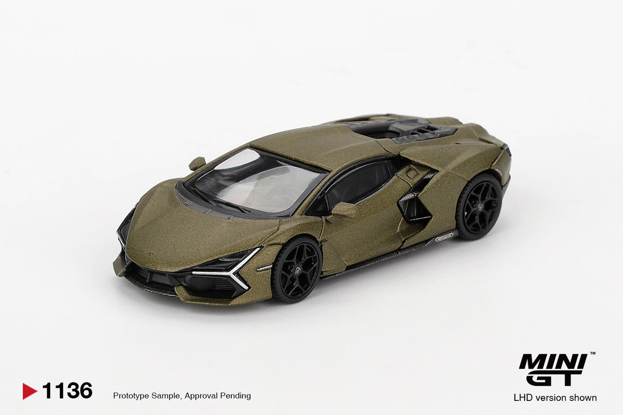 PRE-ORDER Mini GT 1:64 Lamborghini Revuelto Verde Gea Matte MGT01136-R
