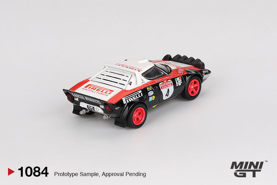 Mini GT 1:64 Lancia Stratos HF #4 1978 Rally Sanremo Winner MGT01084-L
