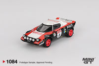 Thumbnail for Mini GT 1:64 Lancia Stratos HF #4 1978 Rally Sanremo Winner MGT01084-L