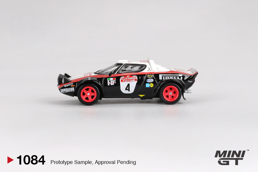 Mini GT 1:64 Lancia Stratos HF #4 1978 Rally Sanremo Winner MGT01084-L