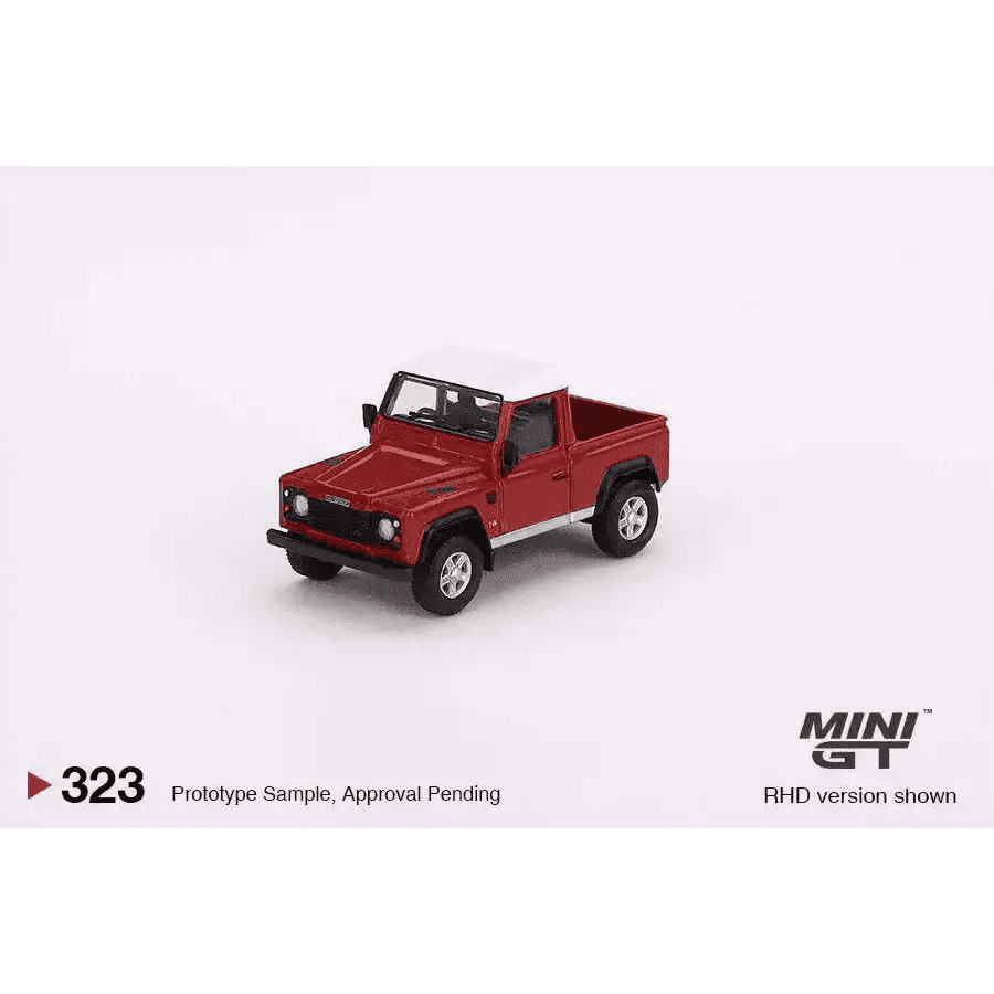 Mini GT 1:64 Land Rover Defender 90 Pickup Masai Red MGT00323-R