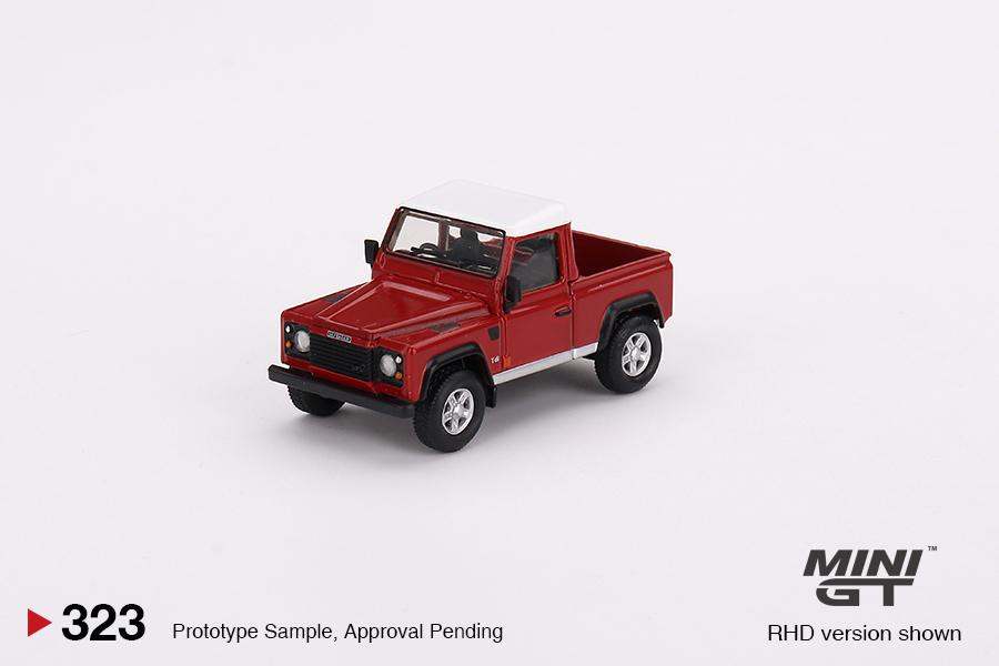 Mini GT 1:64 Land Rover Defender 90 Pickup Masai Red