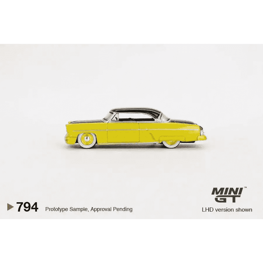 Mini GT 1:64 Lincoln Capri 1954 Lime Yellow MGT00794-L