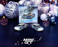 Thumbnail for Mini GT 1:64 Lincoln Capri Christmas Hot Rod Set by Tim Sadchikov 2024 Christmas Edition LTD 9,999 MGT00888-L