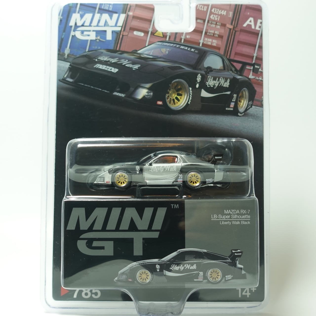 Mini GT 1:64 MAZDA RX-7 LB-Super Silhouette Liberty Walk Black MGT00785-BL RAW CHASE