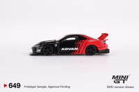 Thumbnail for Mini GT 1:64 Mercedes-Benz Actros w/ Racing Transporter 