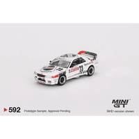 Thumbnail for PRE-ORDER Mini GT 1:64 Nissan Skyline GT-R R32 Gr. A #23 1990 Macau Guia Race Winner MGT00592-R