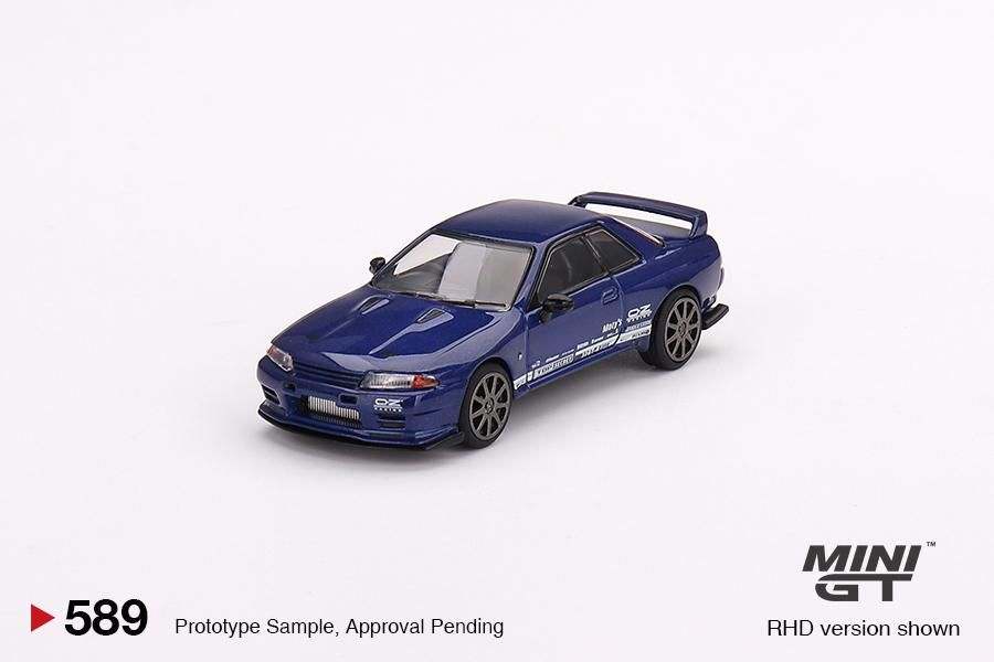 Mini GT 1:64 Nissan Skyline GT-R Top Secret VR32 Blue Metallic