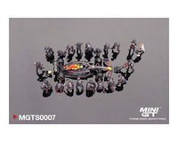 Thumbnail for Mini GT 1:64 Oracle Red Bull Racing RB18 #1 Max V. 2022 Abu Dhabi GP Pit Crew Set Limited Edition 5000 Set