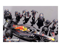 Thumbnail for Mini GT 1:64 Oracle Red Bull Racing RB18 #11 Sergio P. 2022 Abu Dhabi GP Pit Crew Set Limited Edition 5000 Set