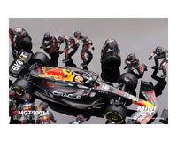 Thumbnail for Mini GT 1:64 Oracle Red Bull Racing RB19 #1 Max Verstappen 2023 F1 Japanese Grand Prix MGTS0014 Pit Crew Set Limited Edition 5000 Sets