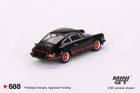 Thumbnail for PRE-ORDER Mini GT 1:64 Porsche 911 Carrera RS 2.7 Black with Red Livery MGT00688-R
