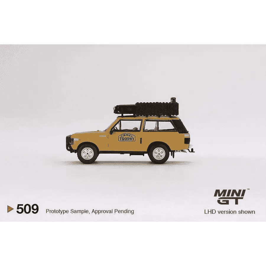 Mini GT 1:64 Range Rover 1982 Camel Trophy Papua New Guinea Team USA