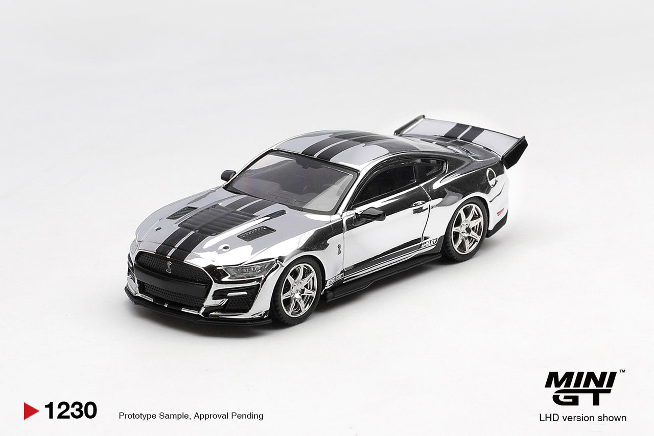 Mini GT 1:64 Shelby GT500 Dragon Snake Concept Chrome Silver | MGT00230-L Pre-Order