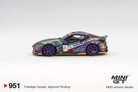 Thumbnail for Mini GT 1:64 Toyota GR Supra KUHL 2021 D1GP EVANGELION RACING Japan Exclusive MGT00951-BL