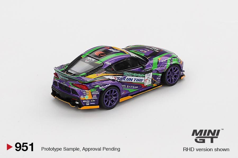 Mini GT 1:64 Toyota GR Supra KUHL 2021 D1GP EVANGELION RACING Japan Exclusive MGT00951-BL