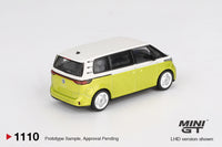 Thumbnail for Mini GT 1:64 Volkswagen ID.Buzz Candy White / Pomelo Yellow MGT01110-R