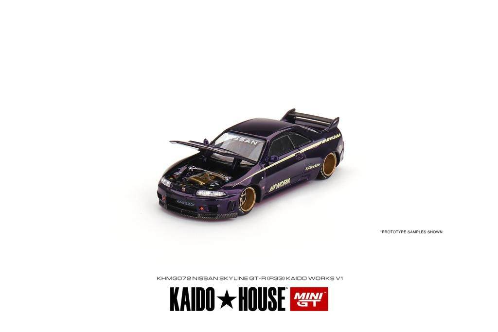 Mini GT X Kaidohouse 1:64 Nissan Skyline GT-R R33 Kaido Works V1