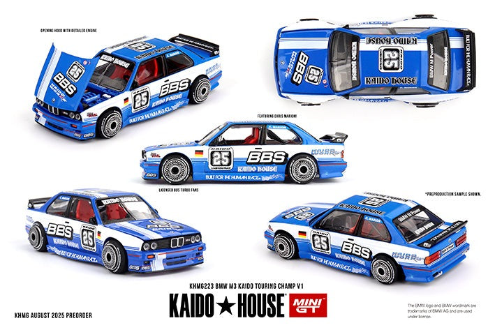 Mini GT x Kaido House 1:64 BMW M3 Kaido Touring Champ V1 KHMG223
