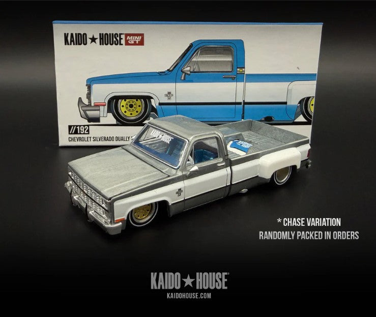 Mini GT x Kaido House 1:64 Chevrolet Silverado Dually Vintage Spec V1 RAW CHASE