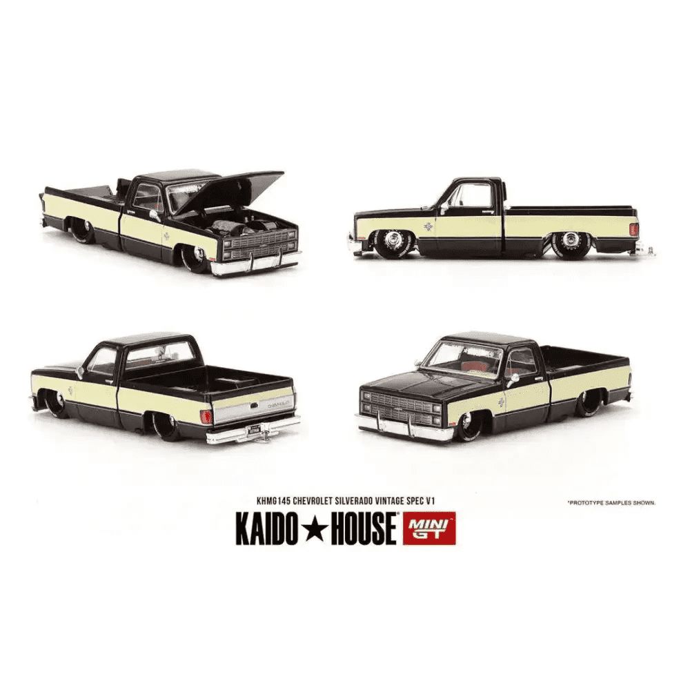 Mini GT x Kaido House 1:64 Chevrolet Silverado Vintage Vintage Spec V1 KHMG145