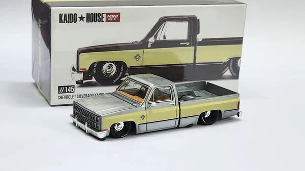 Mini GT x Kaido House 1:64 Chevrolet Silverado Vintage Vintage Spec V1 KHMG145 RAW CHASE