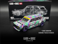 Thumbnail for Mini GT x Kaido House 1:64 Datsun 510 Wagon HKS V1 KHMG144 RAW CHASE