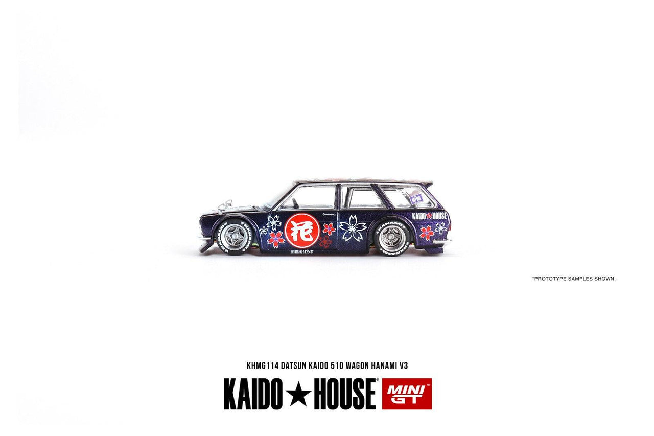 PRE-ORDER Mini GT x Kaido House 1:64 Datsun Kaido 510 Wagon Hanami V3 KHMG114