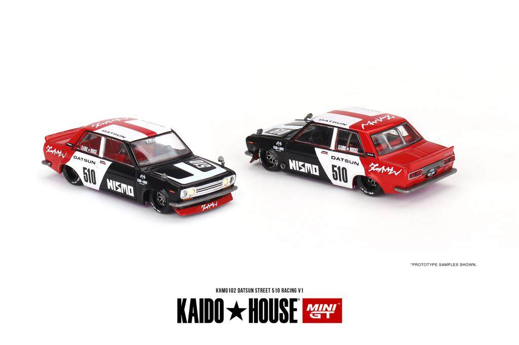 PRE-ORDER Mini GT x Kaido House 1:64 Datsun Street 510 Racing V1 KHMG102