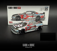 Thumbnail for Mini GT x Kaido House 1:64 Nissan Skyline GT-R (R34) Kaido Star Racing V1 KHMG197 RAW CHASE