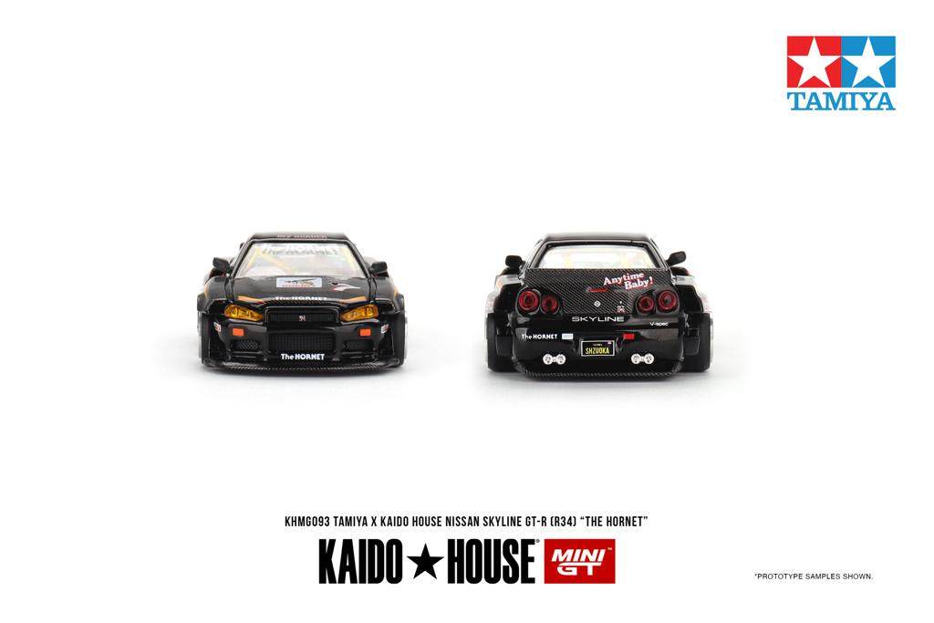 Mini GT x Kaido House 1:64 Nissan Skyline GT-R R34 Kaido Works Tamiya Hornet V1 KHMG093