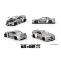 Thumbnail for Mini GT x Kaido House 1:64 Nissan Skyline R34 Kaido Works V2 SHINJUKU KHMG143