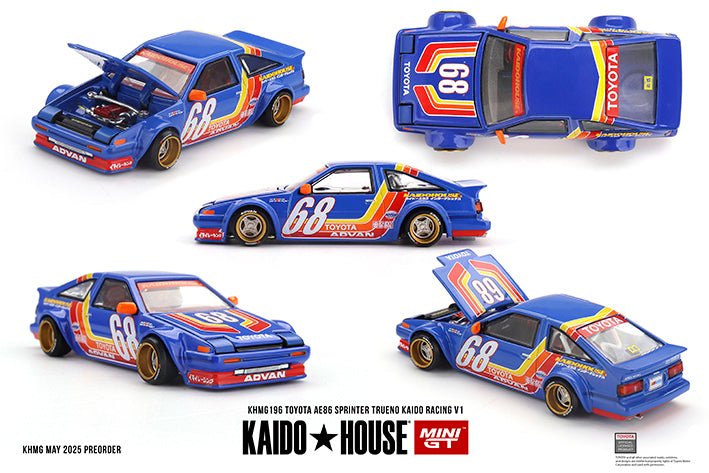 Mini GT x Kaido House 1:64 Toyota Sprinter Trueno KAIDO RACING V1 KHMG196