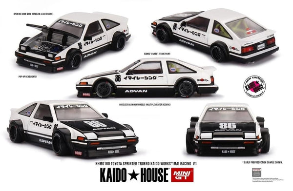 ミニカー Toyota Sprinter Trueno DGK X KAIDO HOUSE Mini-GT-x-Kaido-House-1-64-