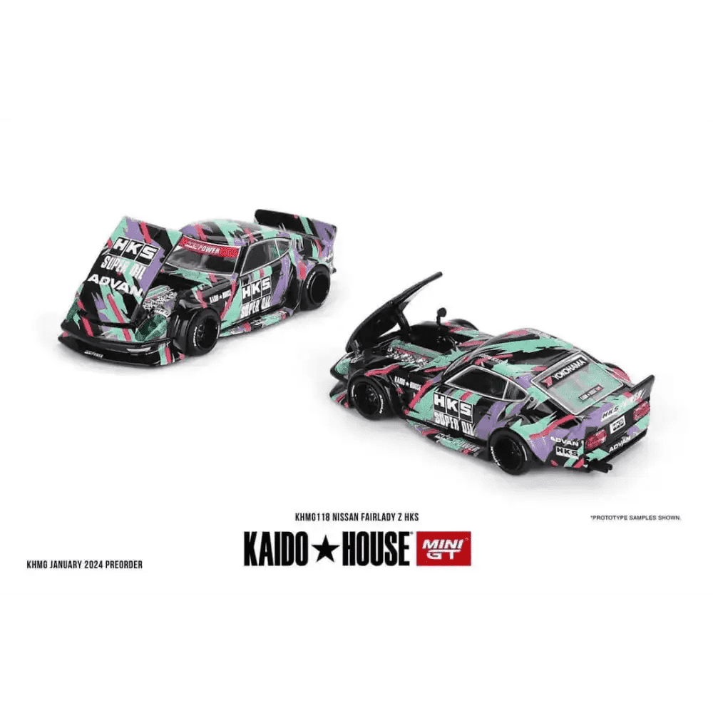 PRE-ORDER Mini GT x KaidoHouse 1:64 Nissan Fairlady Z HKS KHMG118